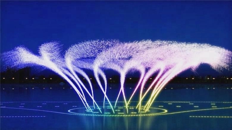 3D Digital Musical Water Fountain Nozzle High Spray