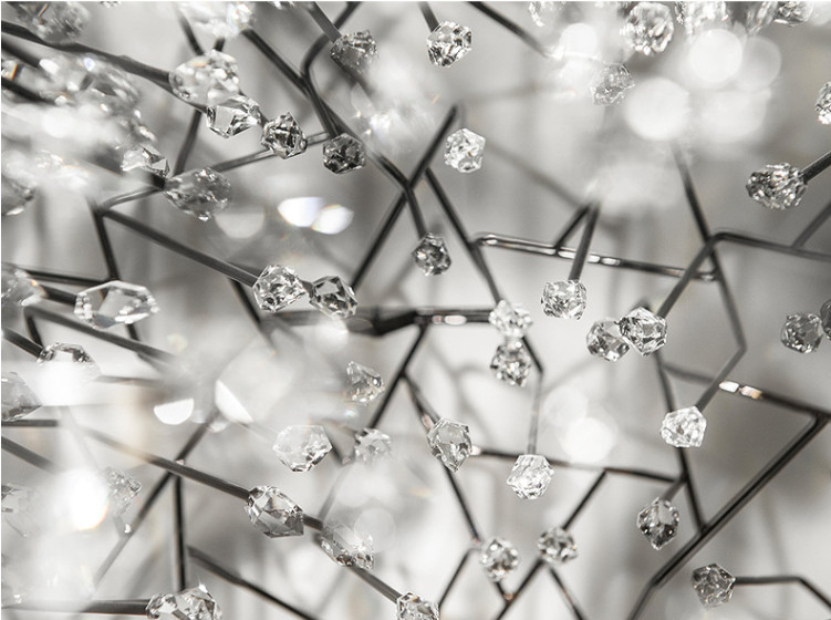 Crystal Hanging Lights Stainless Steel Chandelier D60*H60cm 110V-240V