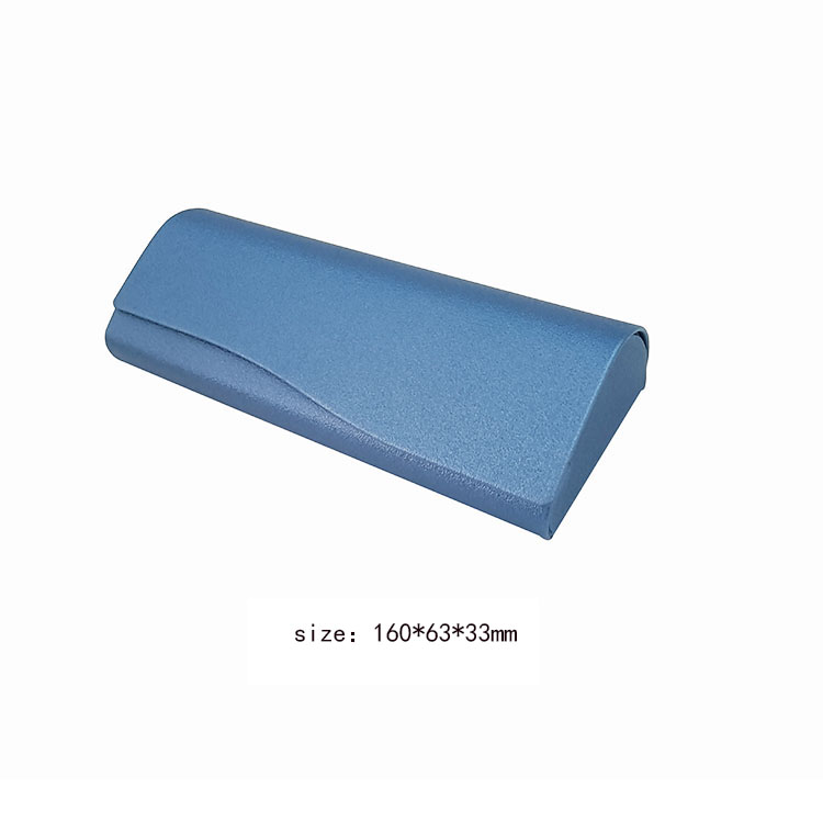 Lightweight Handmade PU Leather Foldable Eyeglass Case Wear Resistance