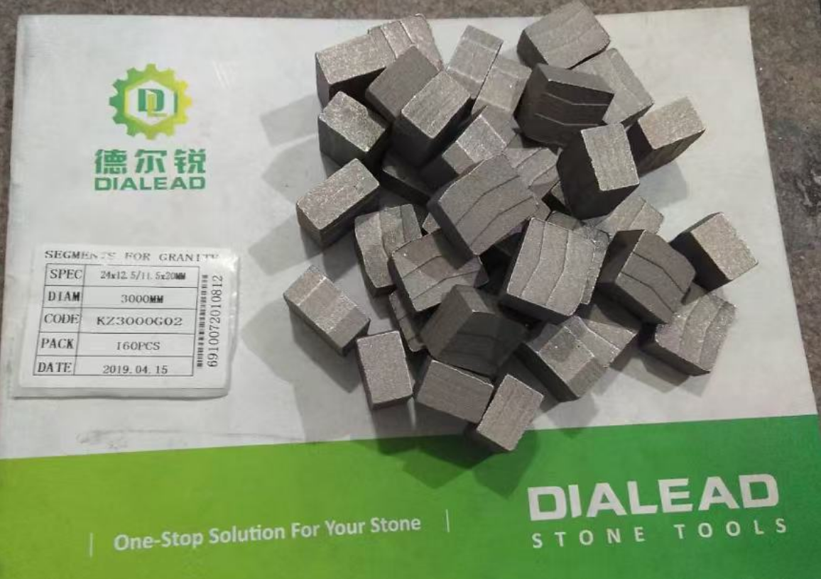 3000mm Hard Granite Diamond Segment for Europe Russia Gabbro Diabase Karelia Granite
