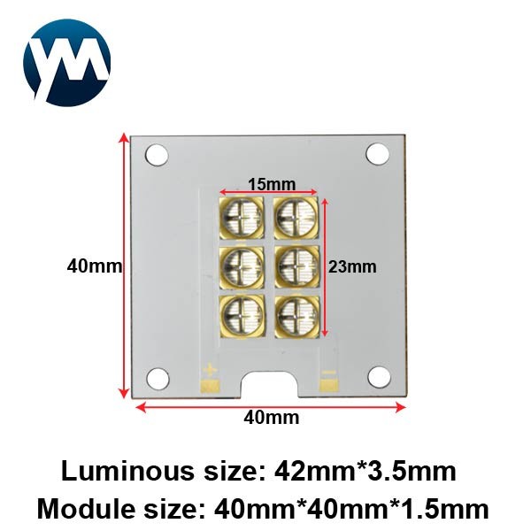UV Light Module 60W High Power Module LED Module Light 6565 Lamp Beads Quartz Lens