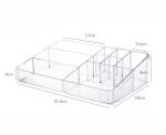Makeup Organizer, Clear Makeup Storage Box Thick Plastic Organizer Tray 9