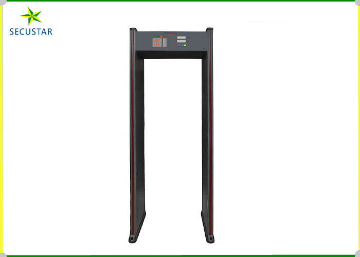 High Sensitivity 18 Zone LED Alarm Walk Through Metal Detector with 48 Hours Power Backup