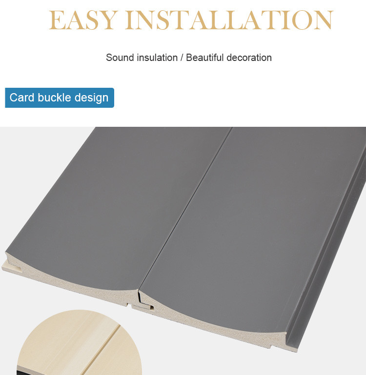 Interior Decoration Environmentally Friendly PVC Moulding Board WPC Grating Panel