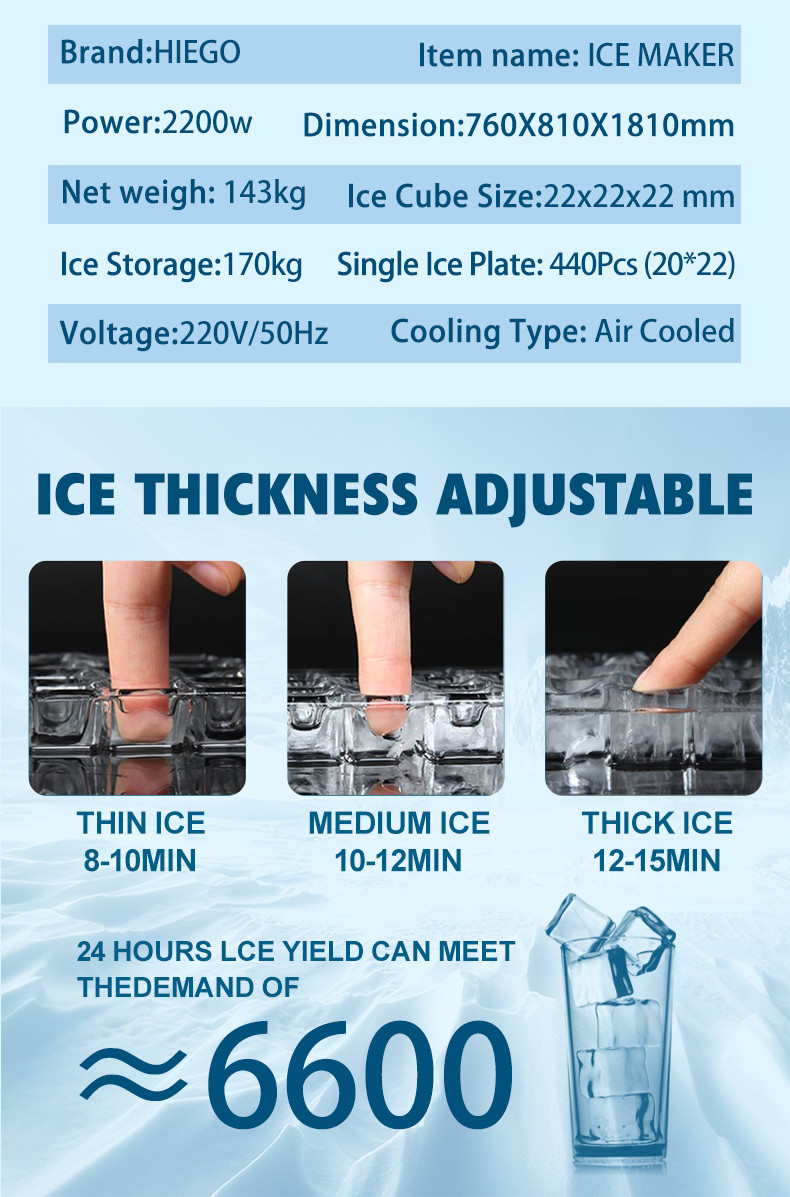 Big Capacity 500KG 24H Ice Machines Maker Used Cube Ice Maker Ice Maker Machine