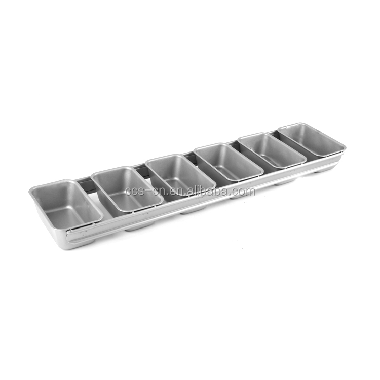 RK Bakeware China 3 Straps Nonstick Pullman Bread Pan Sandwich Box Toast Box Glazed For Wholesale Bakeries