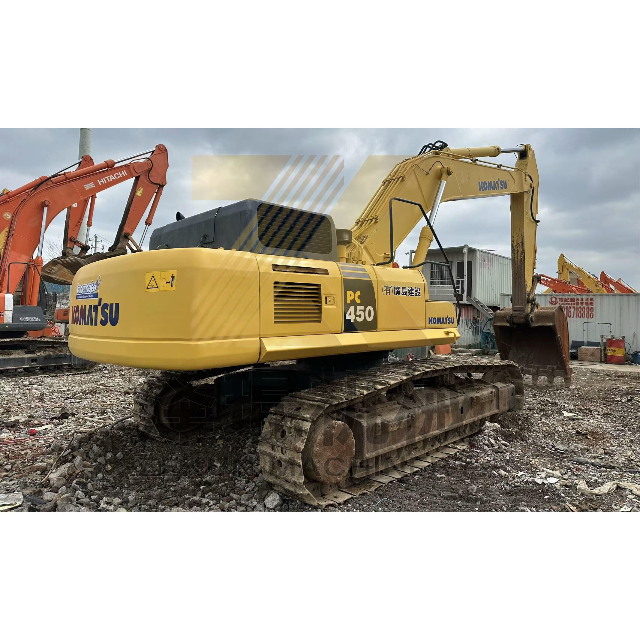 Original Komatsu PC450-8 Excavator with 2.1m³ Bucket Capacity