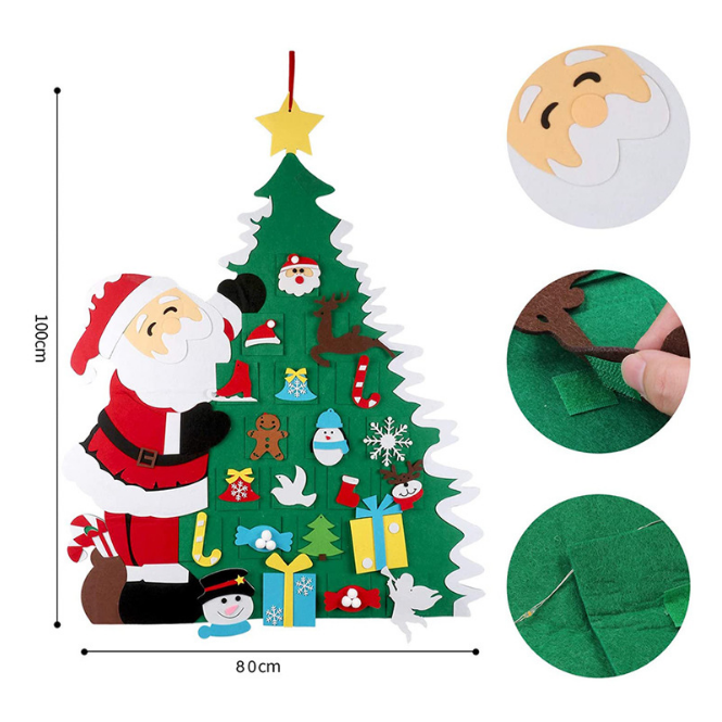 20*28cm Felt Tote Bag Cartoon DIY Designer Christmas Handbags
