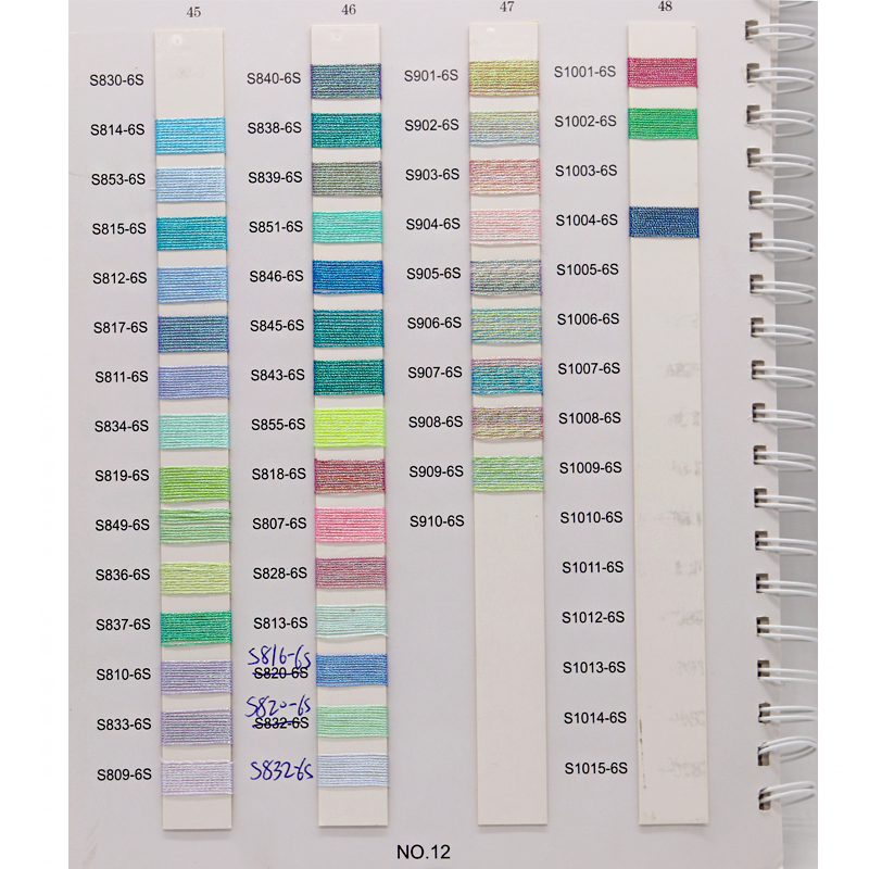 100% Polyester M Type Metallic Thread for MERCERIZED High Tensile Strength Embroidery