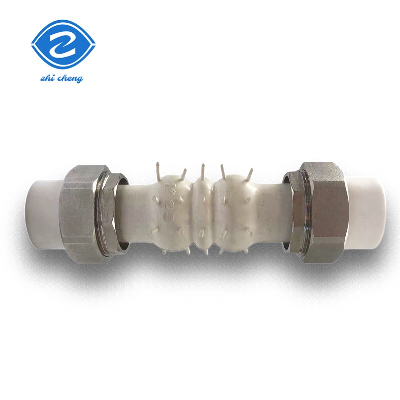 2" Round Head Wire Buckle Rubber Expansion Joint Pipe Compensator Silicone White Screw Connection Live