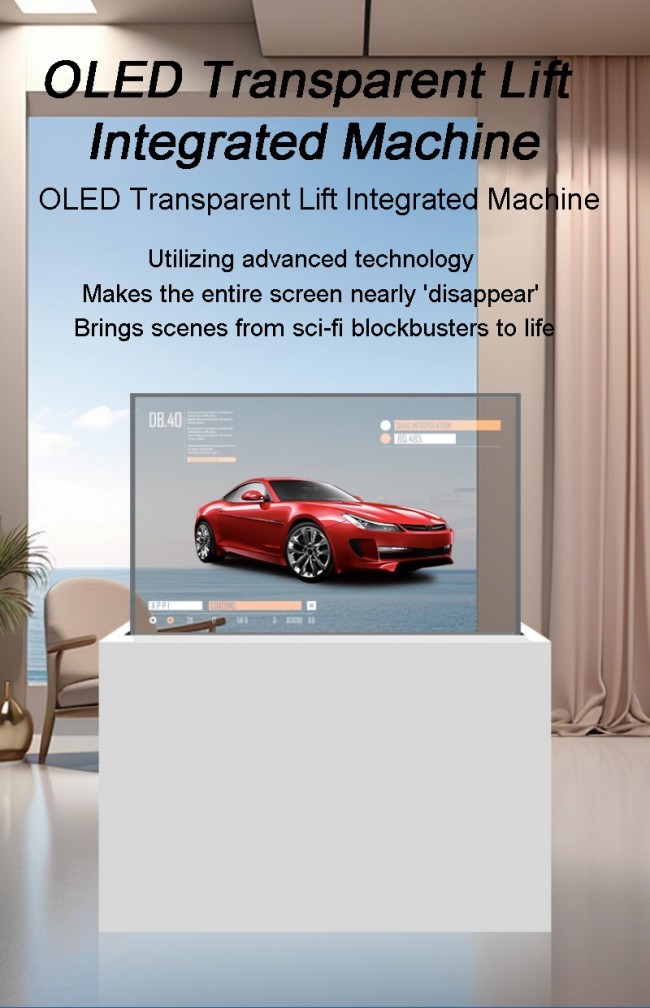 Transparent LCD Touch Screens Digital Signage , 4k OLED Transparent Display Panel