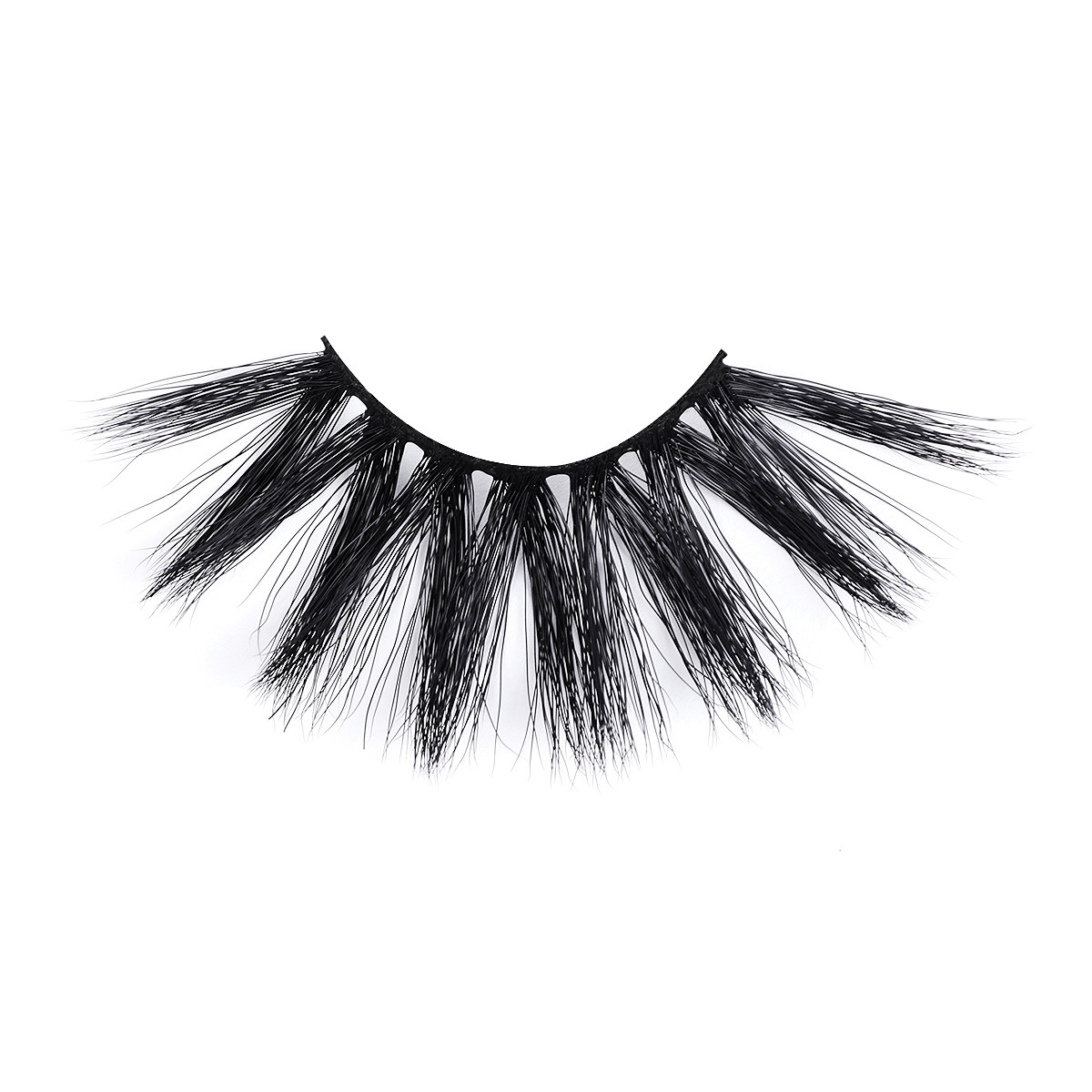Nature Black Lightweight 25mm Faux Mink Lashes With OEM Services