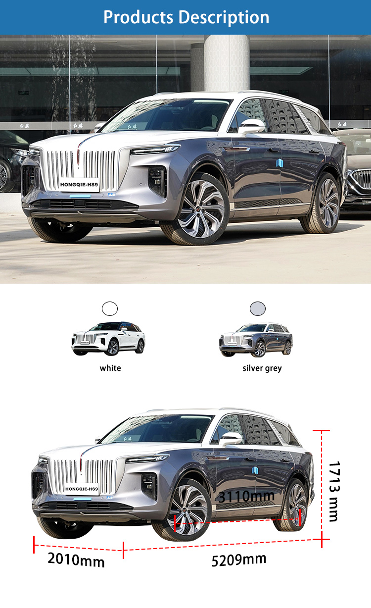 Used Luxury SUV EV Cars Electric Vehicles Hongqi E-HS9 New Energy