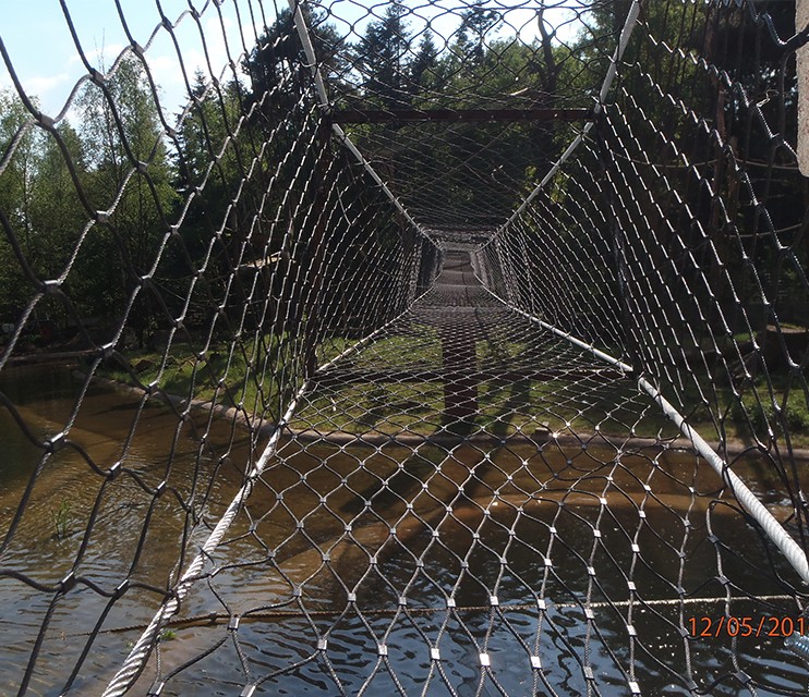 Stainless Steel Wire Rope Mesh X Tend Mesh AISI 316L Zoo Mesh Stainless Steel Wire Rope Mesh For Balustrade
