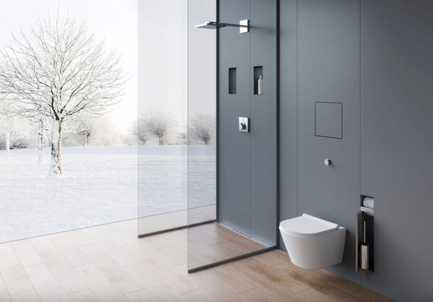 Stainless Steel Toilet Brush Niche in Brushed Finish Perfect for Any Bathroom Design