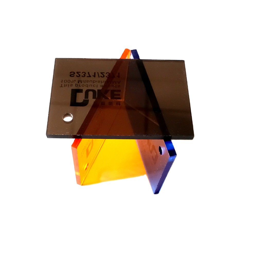 6mm Cast Black Translucent Day Night Acrylic Sheet Tensile Strain 70 MPa