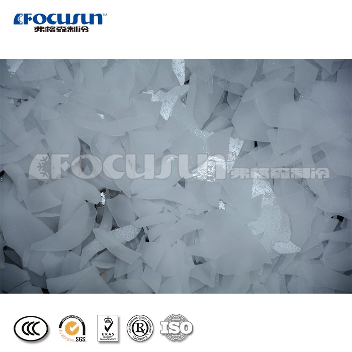 180kw Ice Storage Capacity Focusun 40 Ton/Day Fresh Water Flake Ice Flake Making Machine