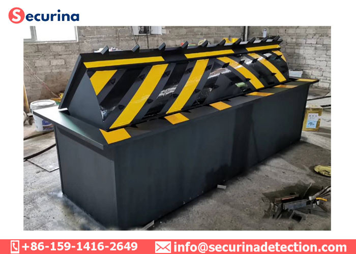 Reflecting Adhesive Strip Warning Anti-terrorist Hydraulic Roadblocker for Vehicle Access Control