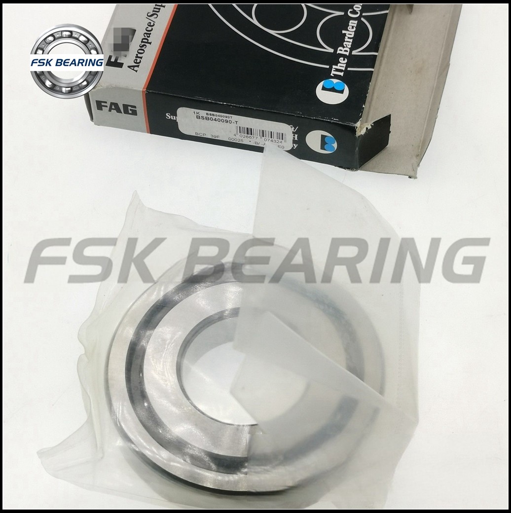 Single Direction BSB040090-T Axial Angular Contact Ball Bearing 40*90*20mm Plastic Molded Cage