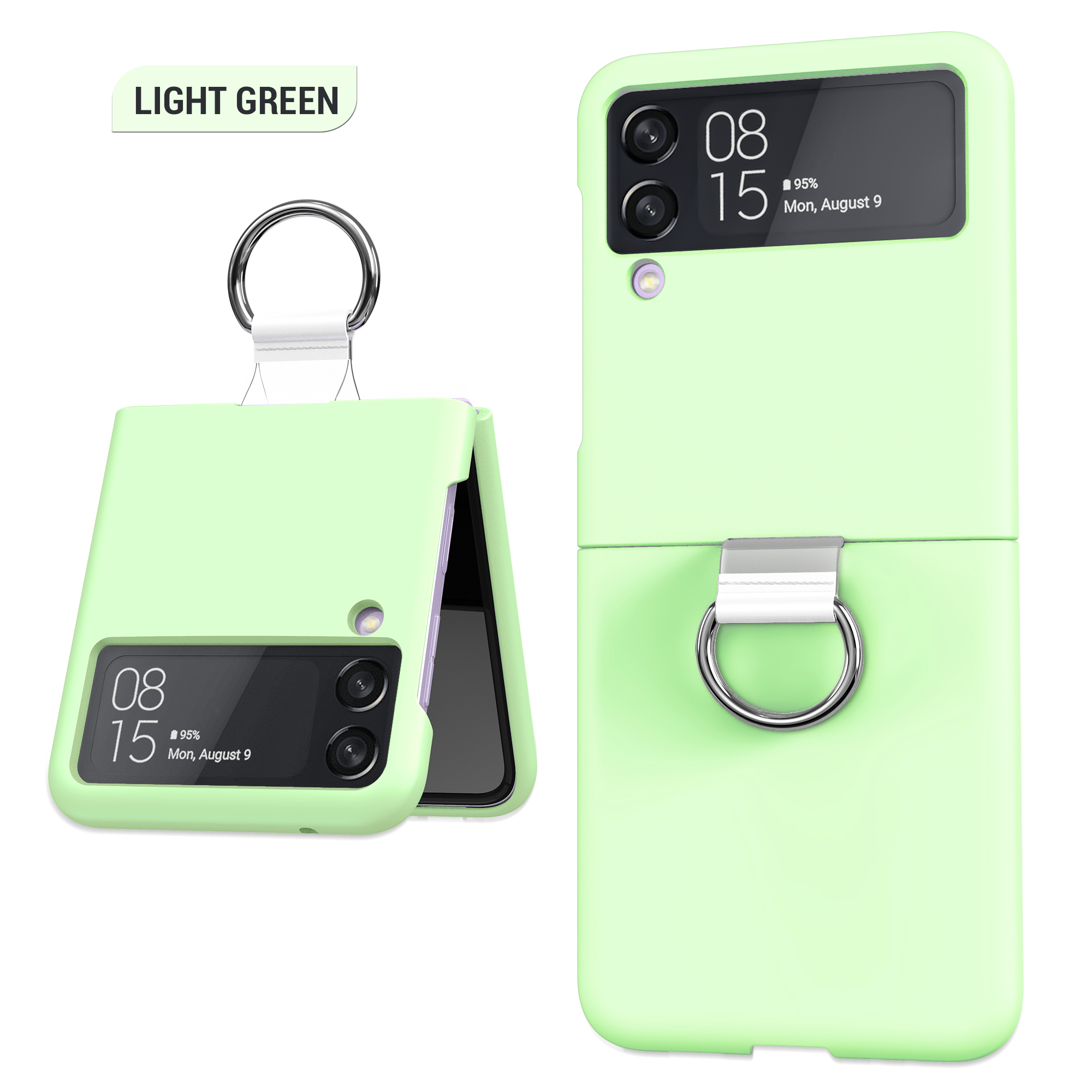 Applicable Model Galaxy Z Flip3 5G Smartphone Cover With Metal Ring Holder