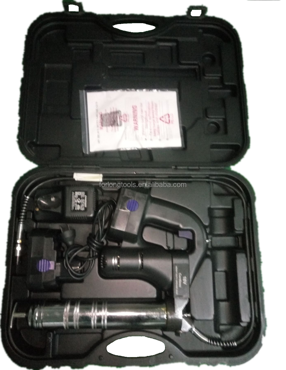 Universal OE NO. 18V Black Electric Grease Gun Rechargeable with 500cc Capacity and Long Life Japan Type Cordless