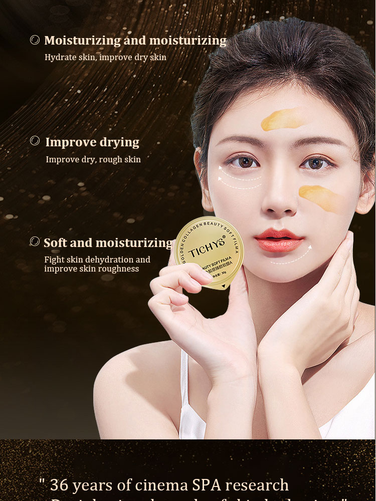 Gold Collagen Hydrogel Facial Mask Deep Anti-Aging Moisturizing Improves Wrinkles and Fine Lines Tighens Skin