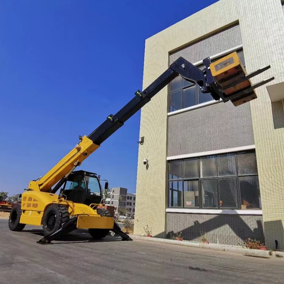 Food Beverage 7400 kg SNSC 5 ton Telehandler 7-14M Telescopic Handler Forklift Boom Loader