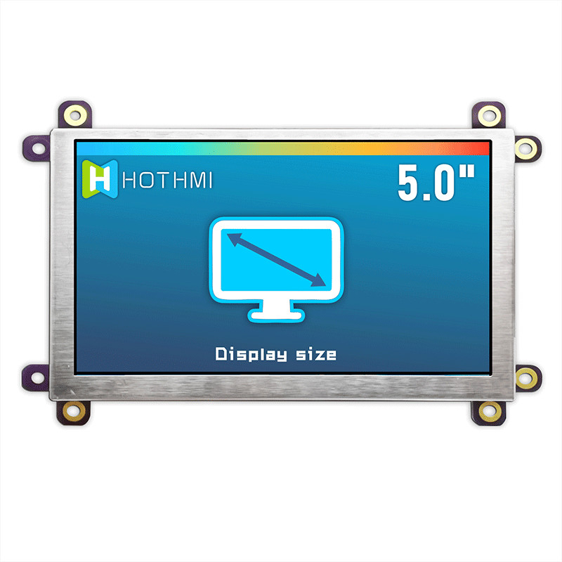 Industrial VGA HI LCD Module , 600cd/M2 5 Inch LCD Screen HI TFT-050T61SVHDVNSDC
