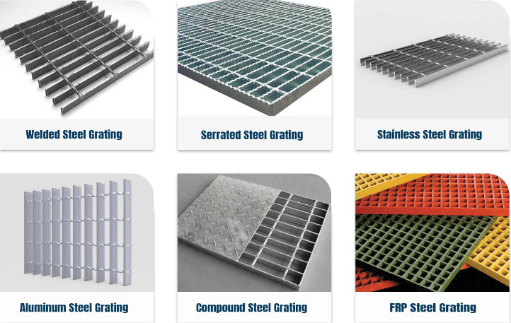 Hot Dipped Galvanized Steel Grating For Walkway Platform Foot Plate