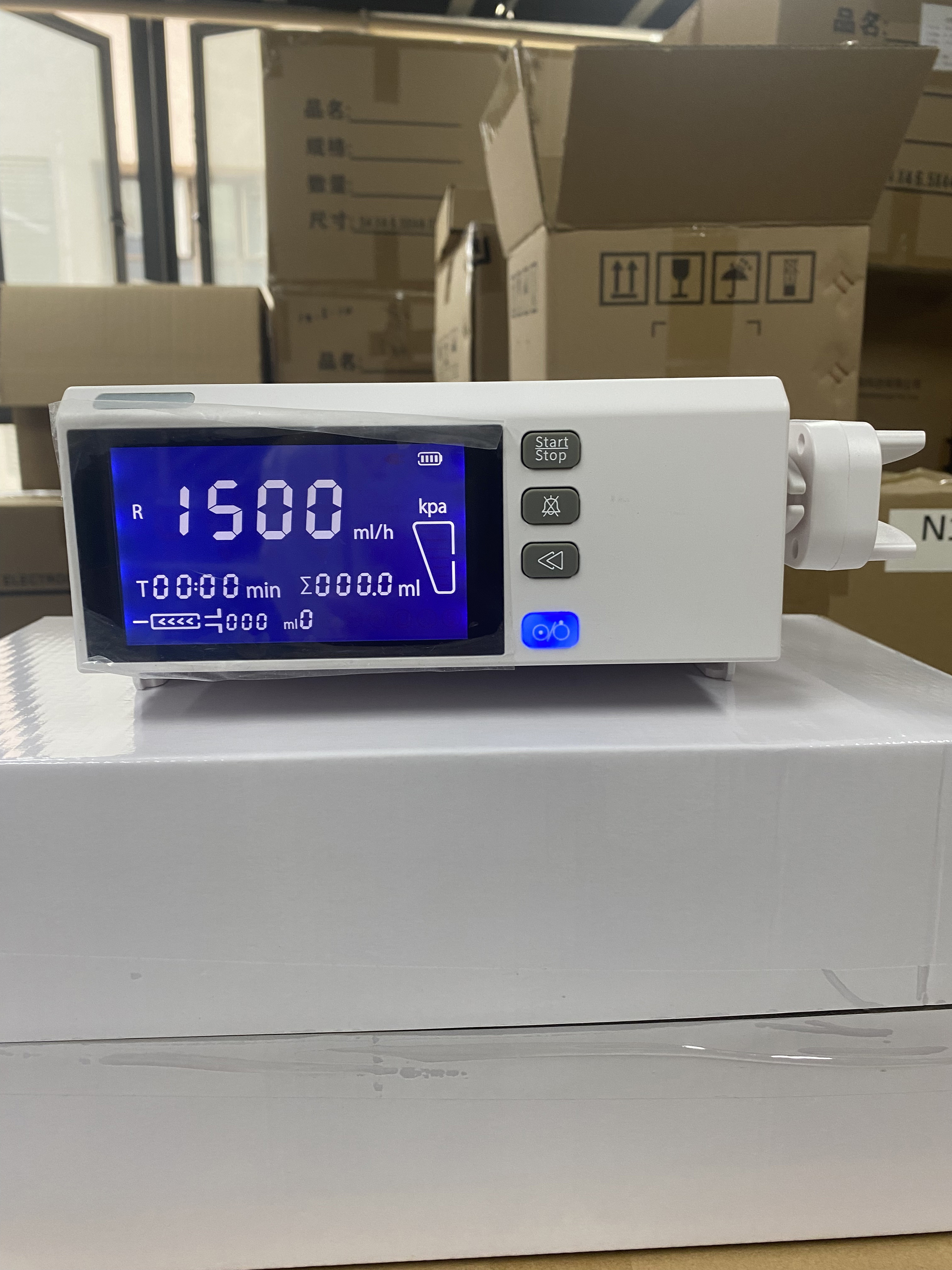 Hospital Medical Electric Syringe Pump With Druglibrary Infusion