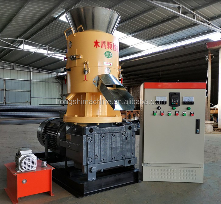 Flat Die Fuel Hay Rice Husk Chips Grass Biomass Pellet Machine High Quality