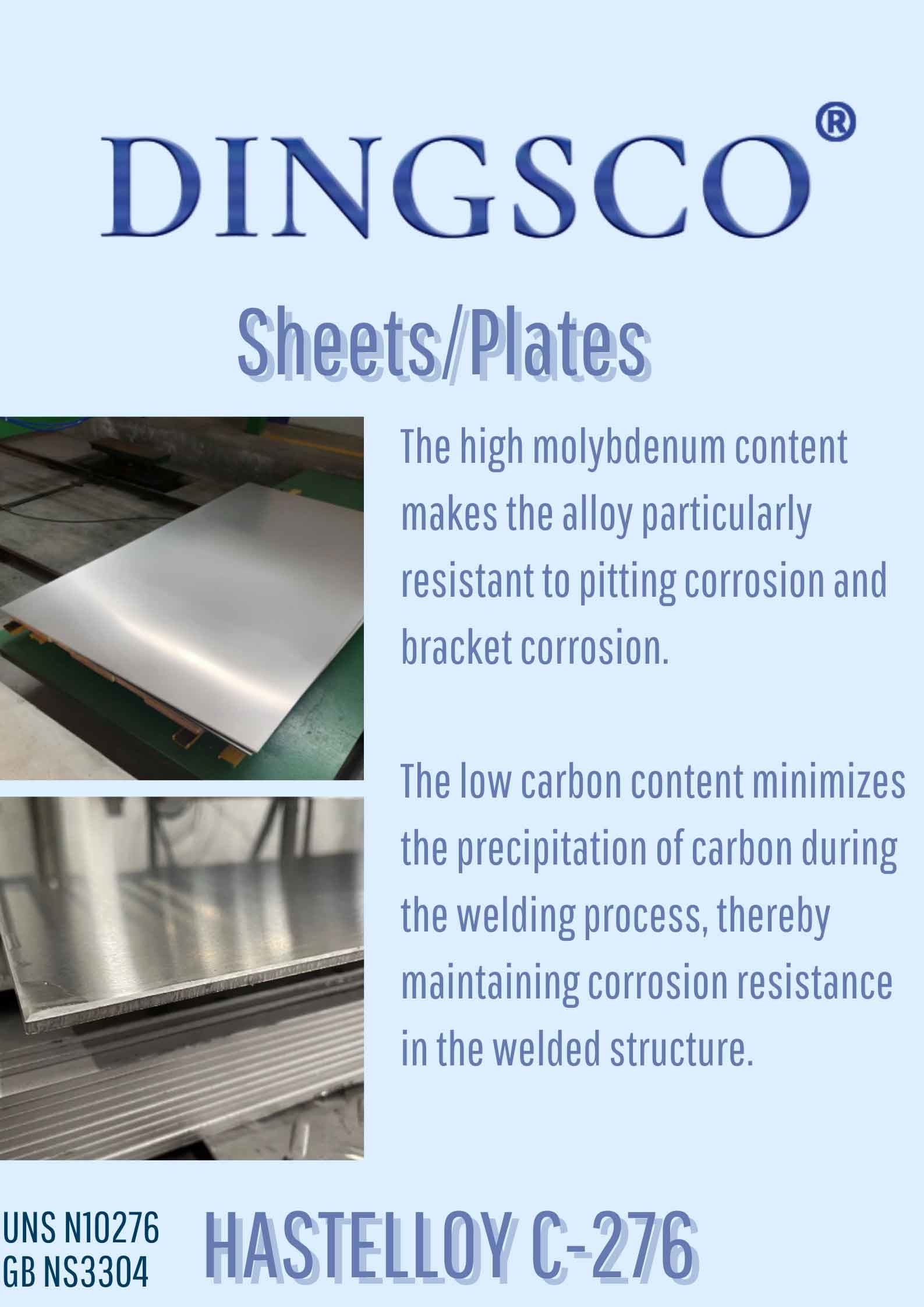 HASTELLOY C-276 Nickel Alloy Sheets Corrosion Resistant For Building Material