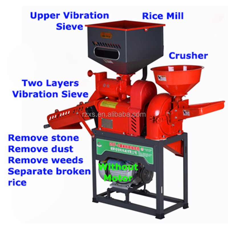 180kg/h Competitive Mini Auto Corn Rice Roller Milling Machine with Polishing Country