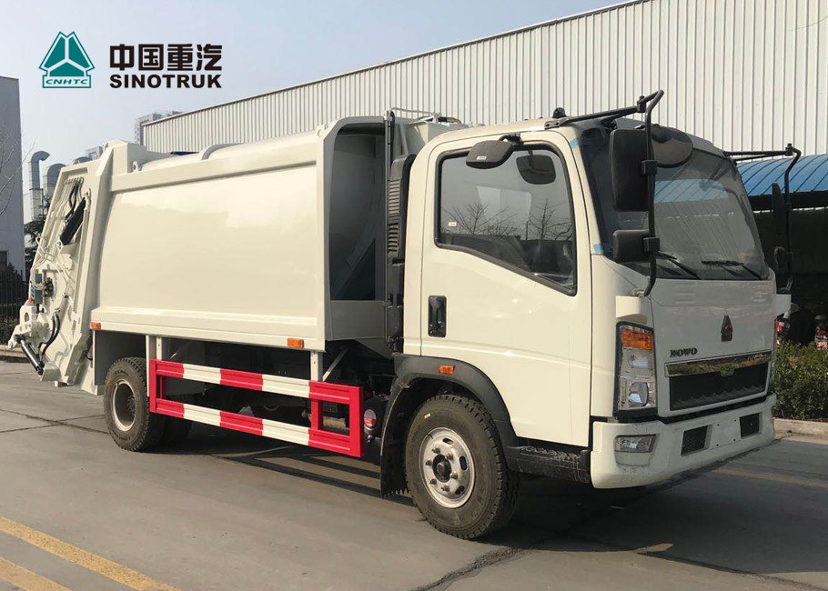 Sinotruk Howo 4x2 Compact Garbage Truck Euro 3 120hp 9cbm Without Sleeper