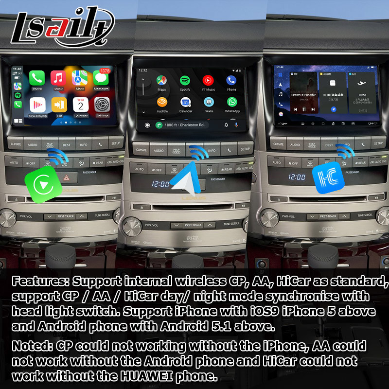 Lexus LX570 2013-2015 android video interface base on Qualcomm 8+128GB Android 11