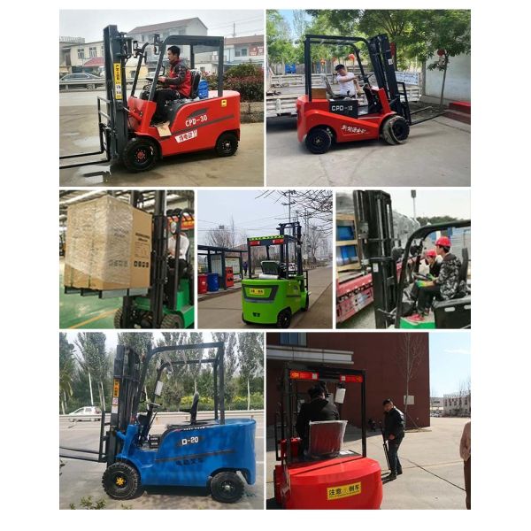 60V Small Manual Forklift 2.5T Wheel Electric Forklift Self Loading Forklift Truck
