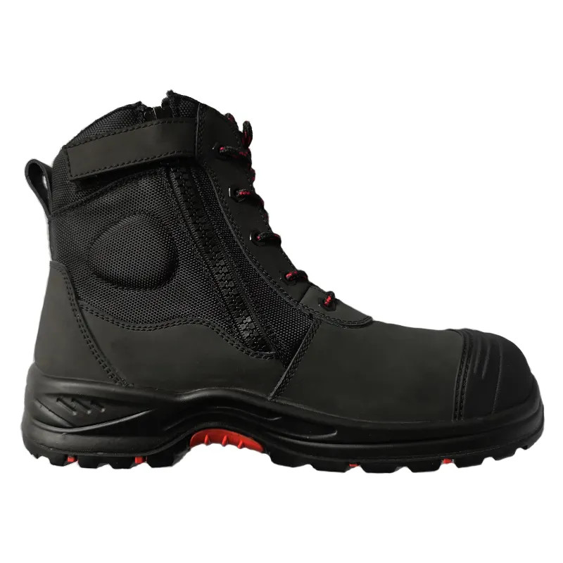 Unisex Welding Safety Shoes Black Abrasion Resistant Shoes For Men
