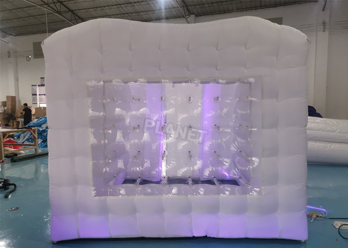 LED Light Inflatable Square Advertising Tent For Yoga Exercise