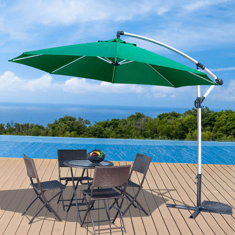 3m Banana Courtyard Aluminum Cantilever Umbrella For Garden Outdoor