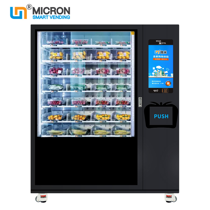 Middle Pick Up Cut Fruit Salad Box Health Vending Machine Push Board Elevator