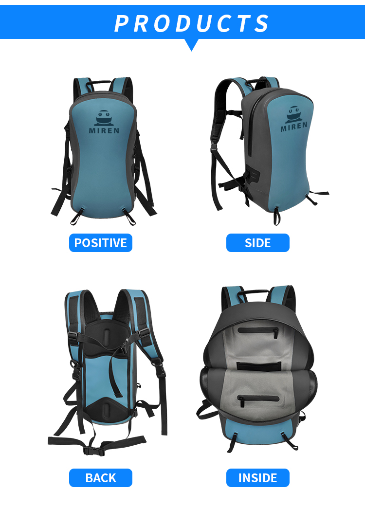 TPU Camping Waterproof Backpack , 13L Outdoor Hiking Backpack OEM