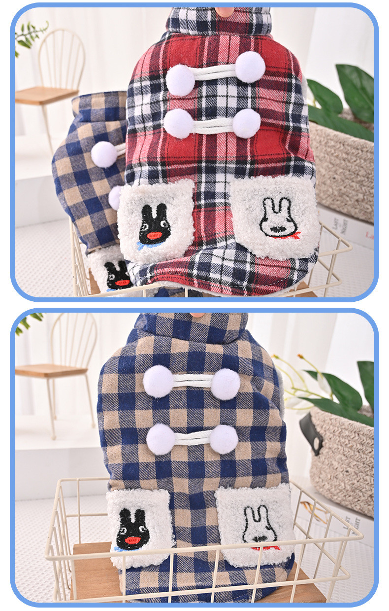 Autumn/Winter Outdoor Cotton Sweaters Coat Thickened Dog Coat Clothes
