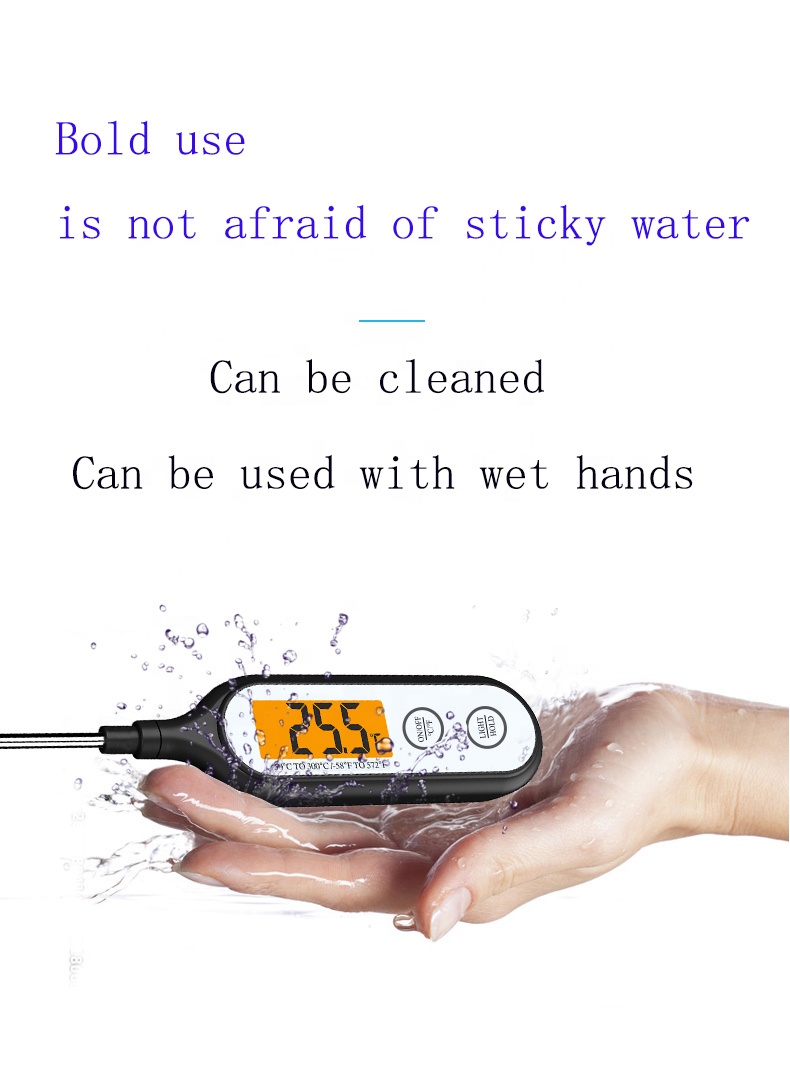 28.3*5*2.5cm Packaging Digital Wireless Meat Thermometer For BBQ Cooking ±1.8℉ Accuracy