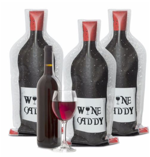Black PVC Wine Bag 0.1-0.8MM Thickness With Logo Printing OEM