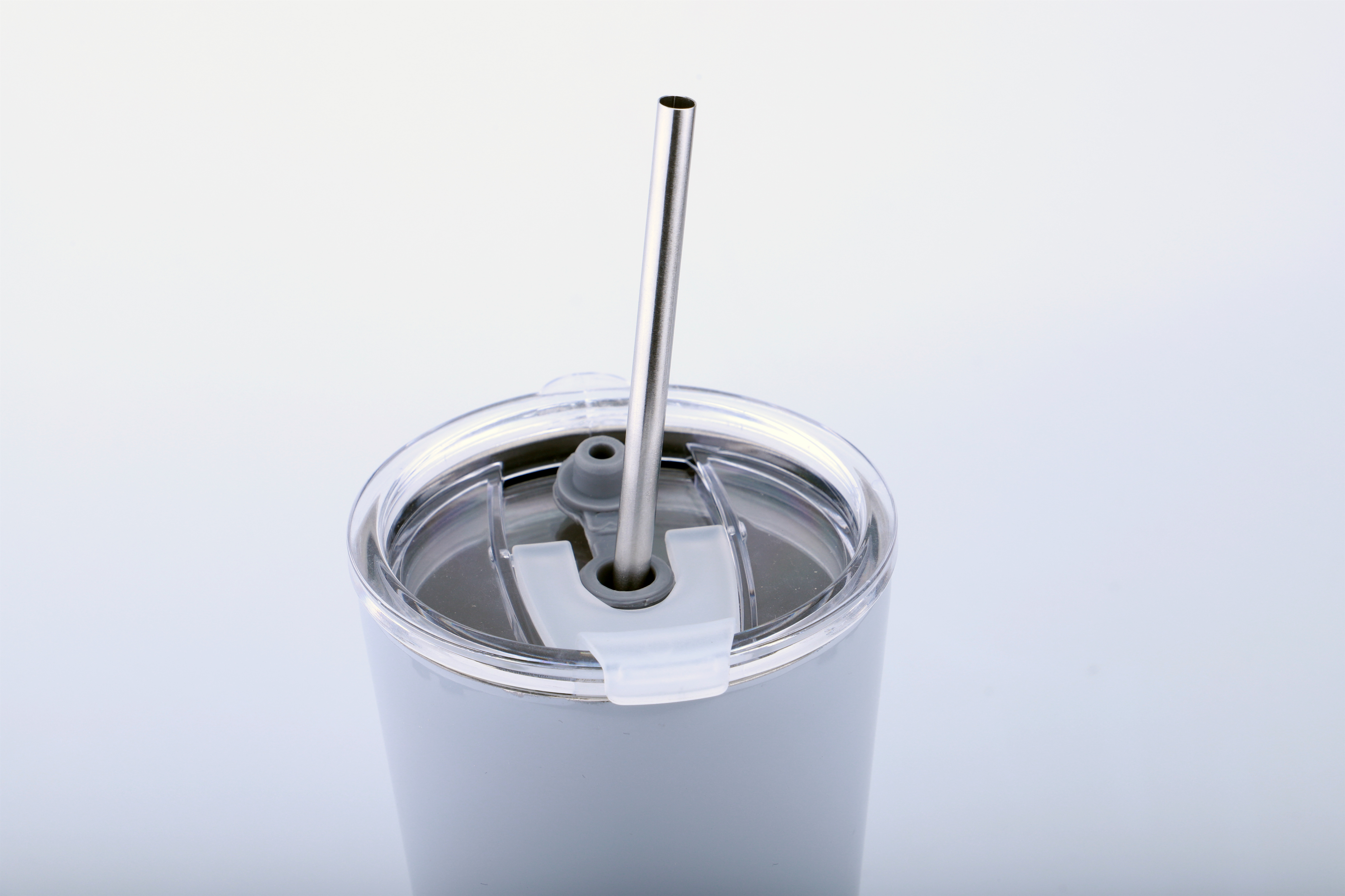 20 oz Custom private label stainless steel double wall bubble tea reusable cup with straw