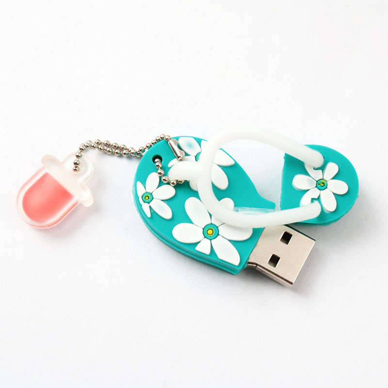 3D Shoe Shapes 16G 256GB Custom USB Flash Drives With Chain USB Plug