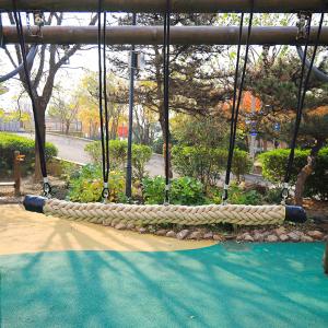 Buy cheap Suspension Children's Playground Rope Bridge Commercial 150mm Polyester Rope product