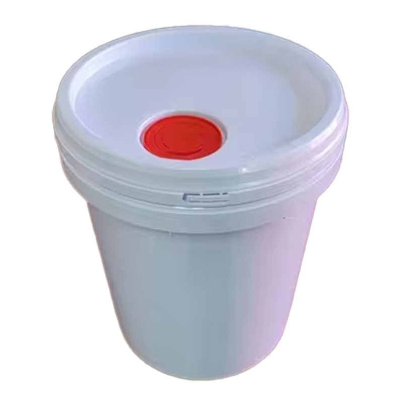 Custom 5 Gallon Grease Plastic Bucket with Lid Handle and Heat Transfer Printing