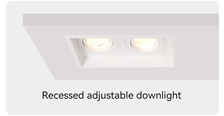 Versatile Anti-Glare GU10 Recessed Spotlight Frame For Tailored Commercial Lighting Solutions