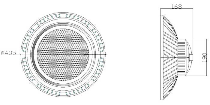 200 Watt UFO LED High Bay Light Fixtures / Industrial High Bay Led Lighting